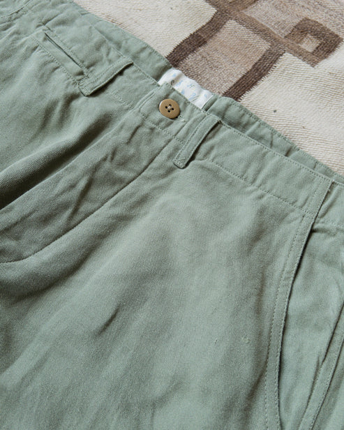 Flat Front Chino - Faded Olive