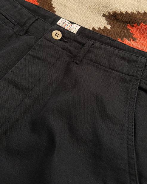Flat Front Chino - Faded Black