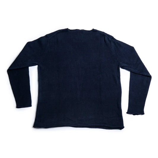 Cotton Linen Harbour Sweater - Ink