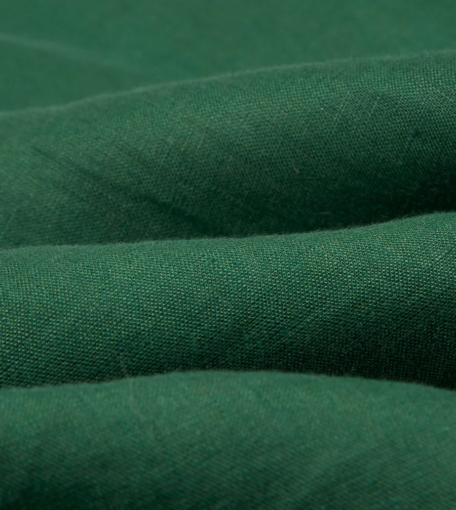 Linen Summer Shirt - Forest Green