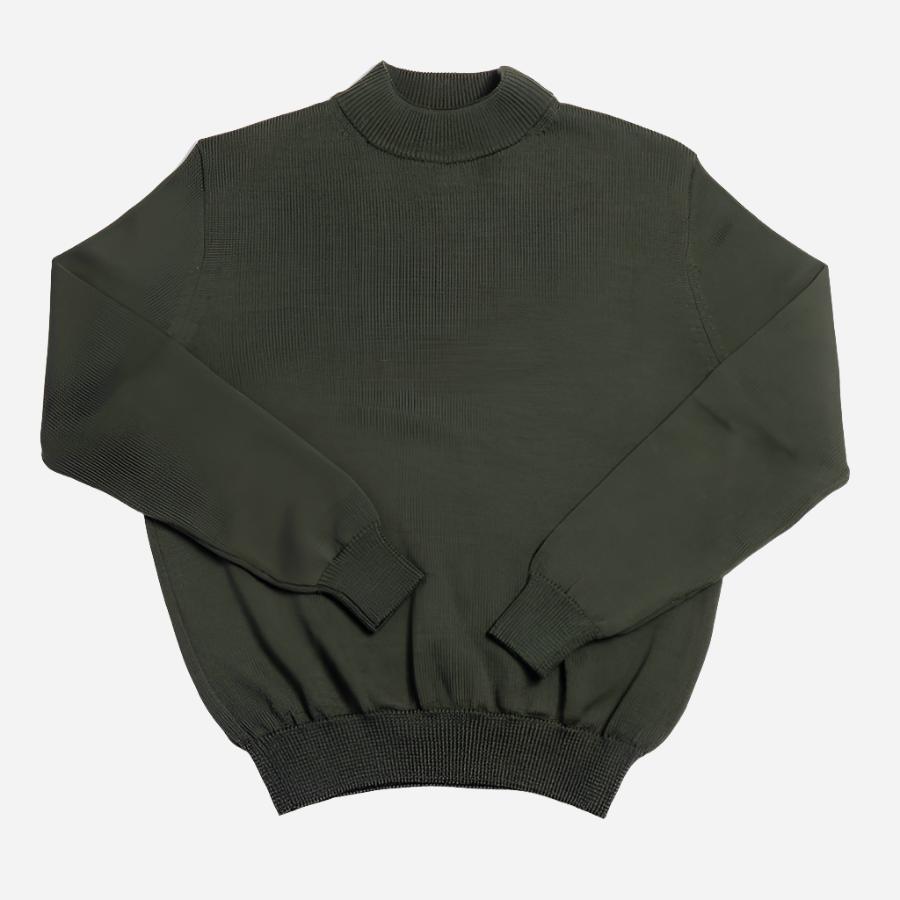 Merino Deck Sweater - Military Green