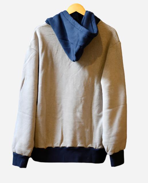 50's Hoodie MIJ - Heather Grey/Navy