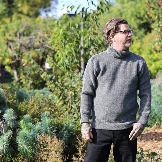 U Boat Rollneck - Battleship Grey