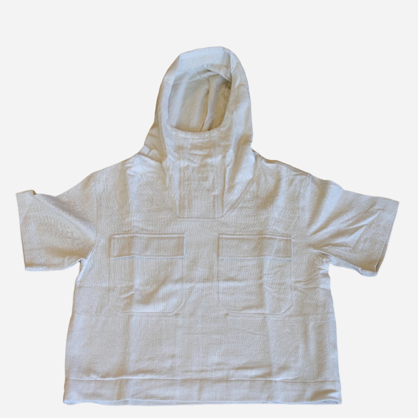 SS Hooded Smock -Natural