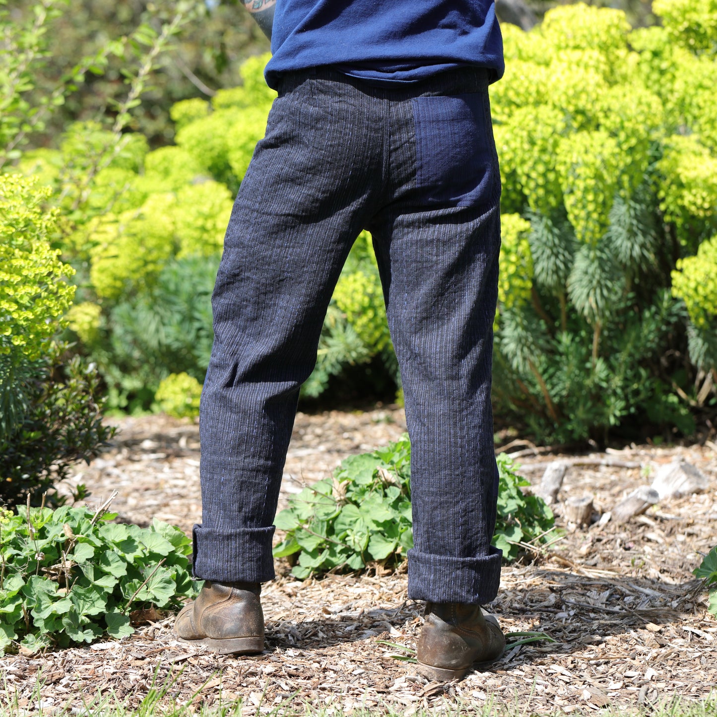 Patchwork Isaac Pant-Iron/Indigo