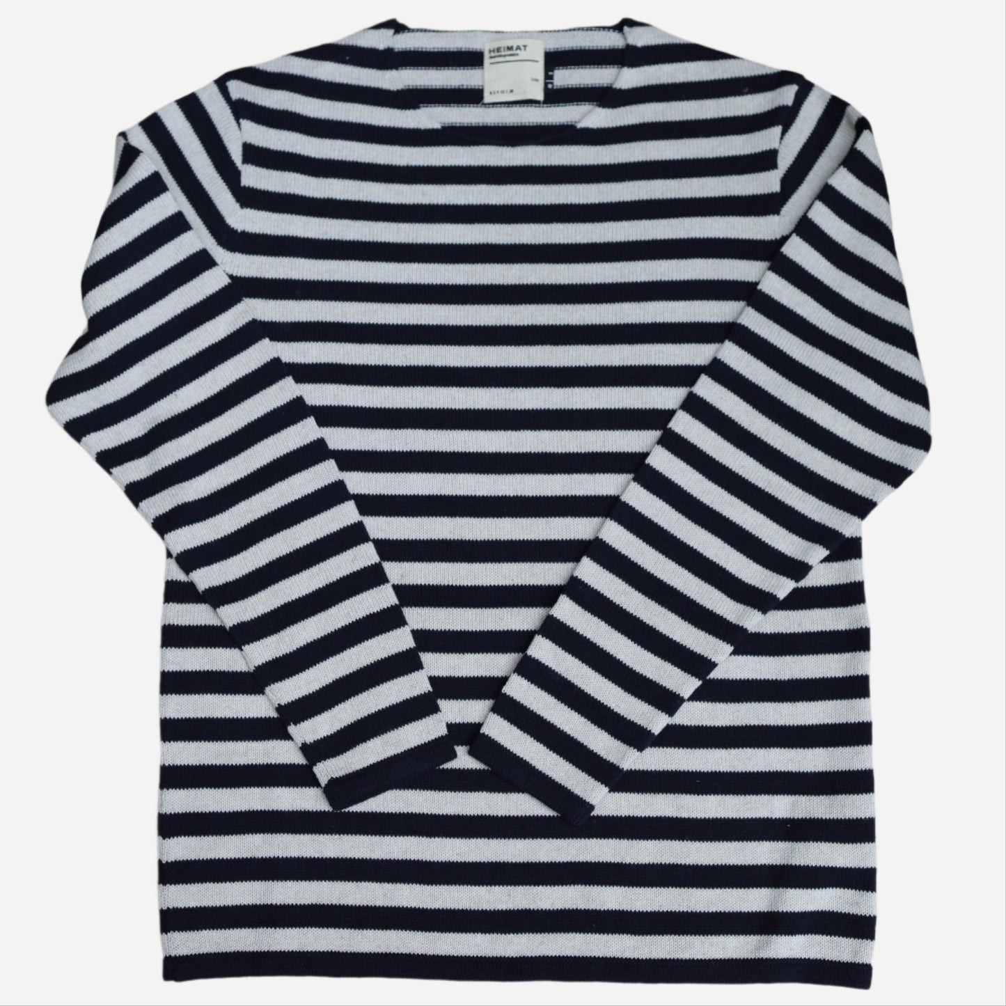 Striped Harbour Sweater - Ink/Seashell