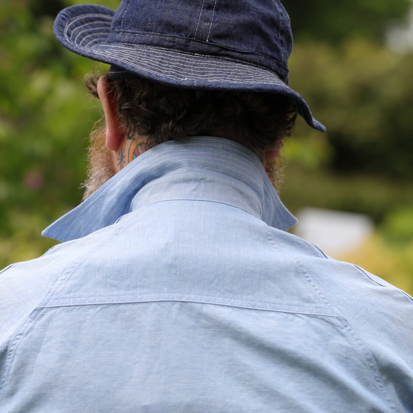 Arbeitshemd Work Shirt -Trail Blue