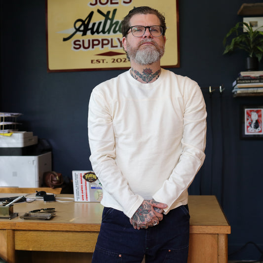 LS Football Jersey - Antique White