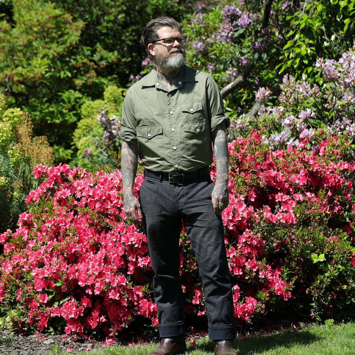 Town & Country Safari Shirt - Sage