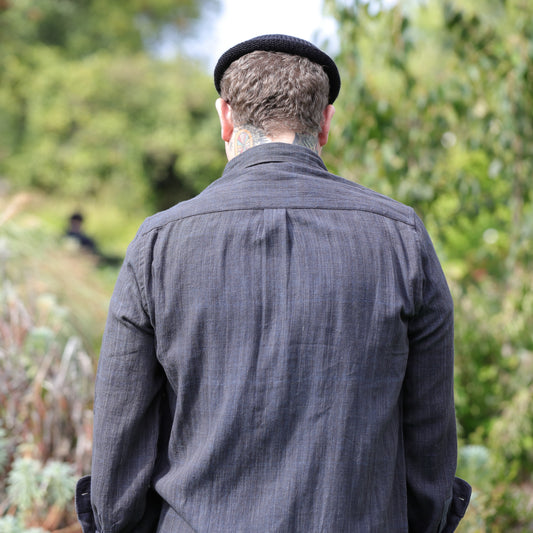 Matty Shirt - Iron/Indigo