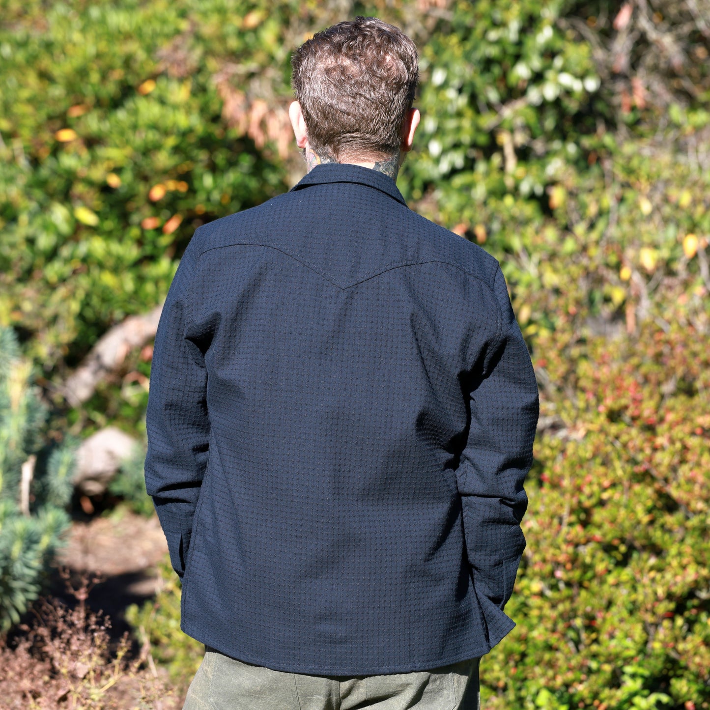 Bishop Open Collar - Midnight Blue