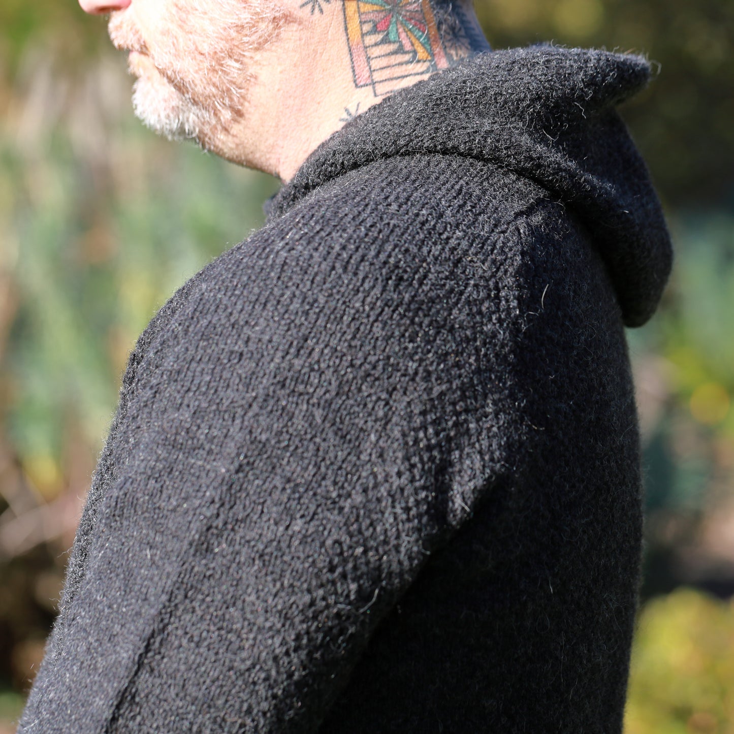Santi Hoodie - Undyed Black