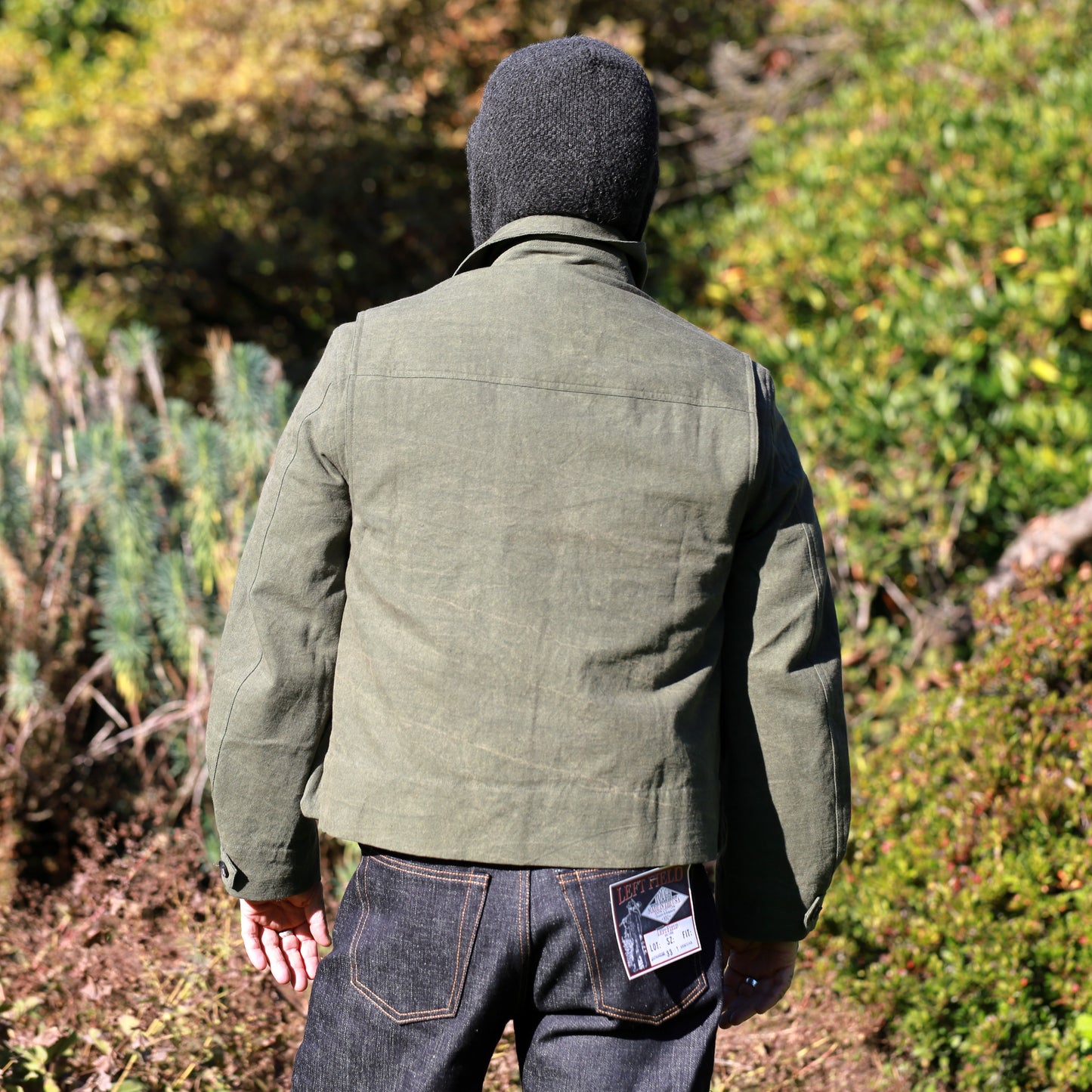 Cropped Utility Jacket - Forest Green