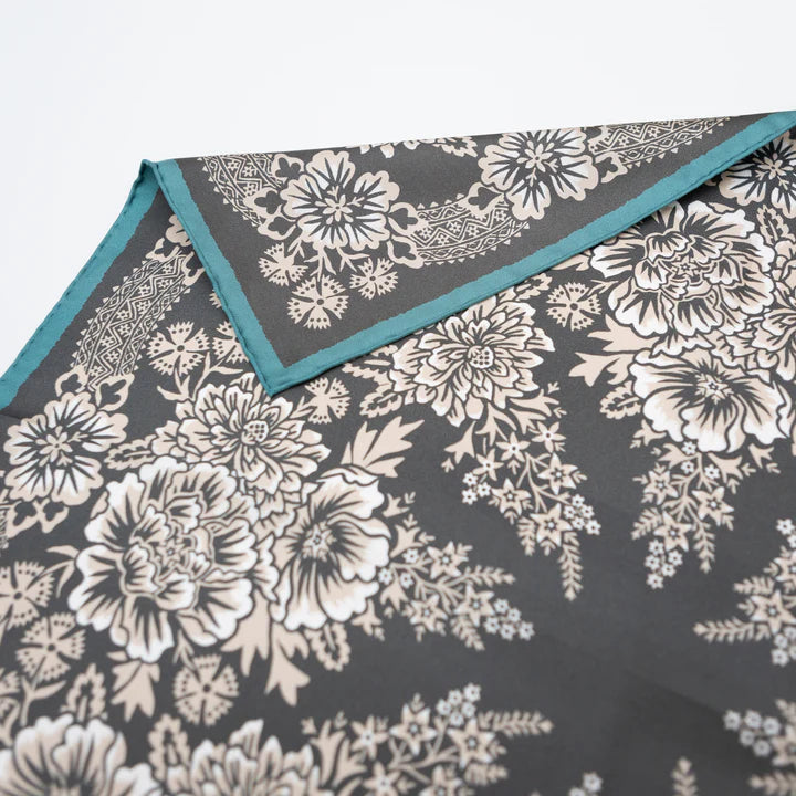 Silk Twill Scarf - Iron