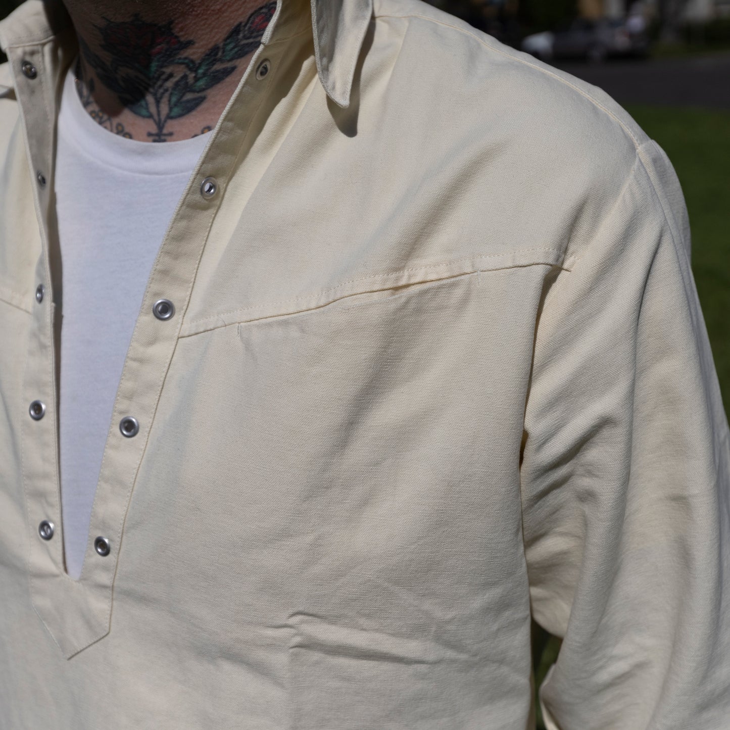 Canvas Pullover Shirt - Buttermilk