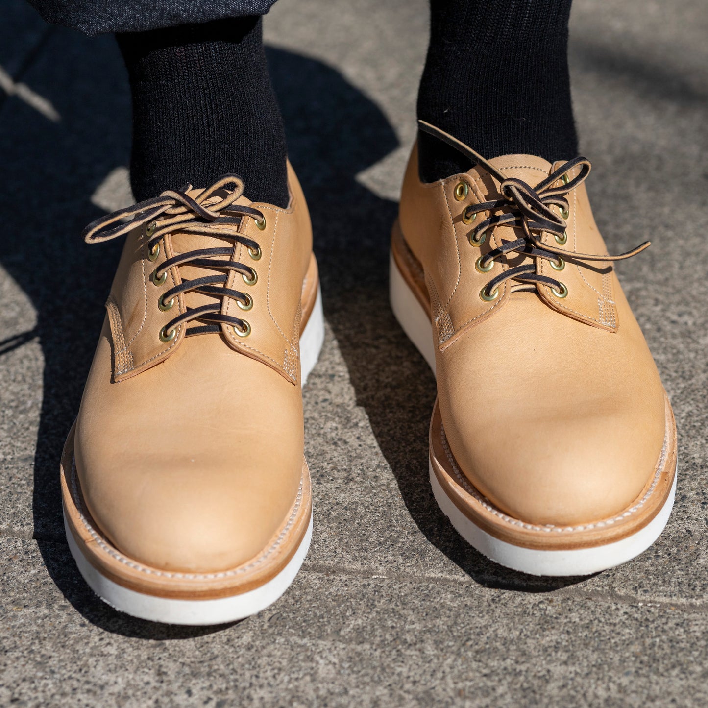 Derby Shoe- Natural Veg Tan
