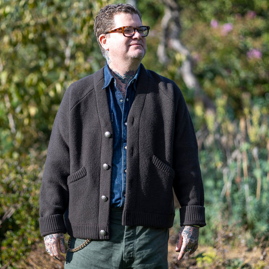 Roan Wool Cardigan - Charcoal