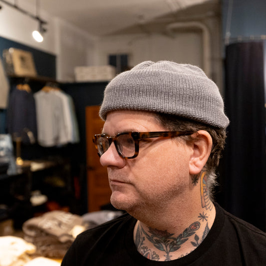 Mechanics Hat Merino Wool - Battleship Grey