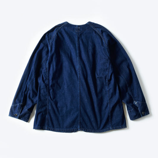 POST 45 Collarless Coverall - Indigo deep wash