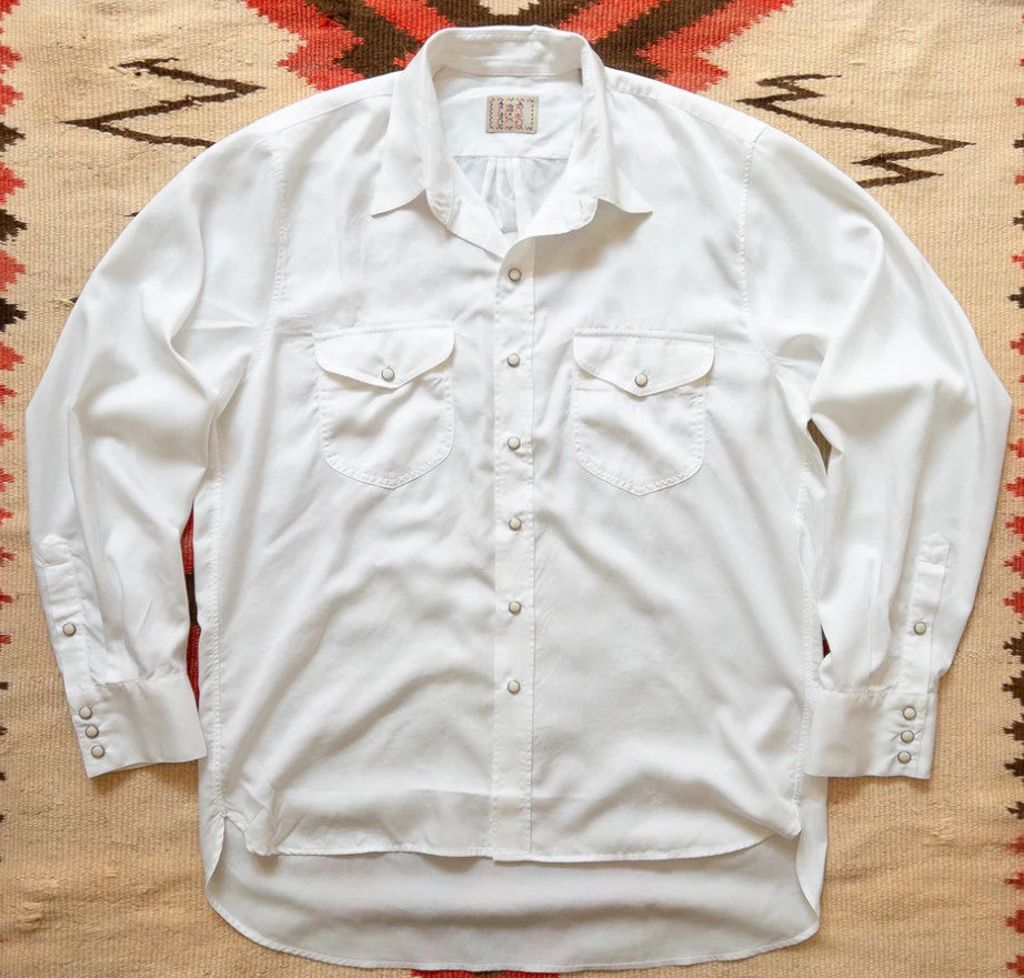 Tencel Gabardine Pearlsnap Shirt - Natural