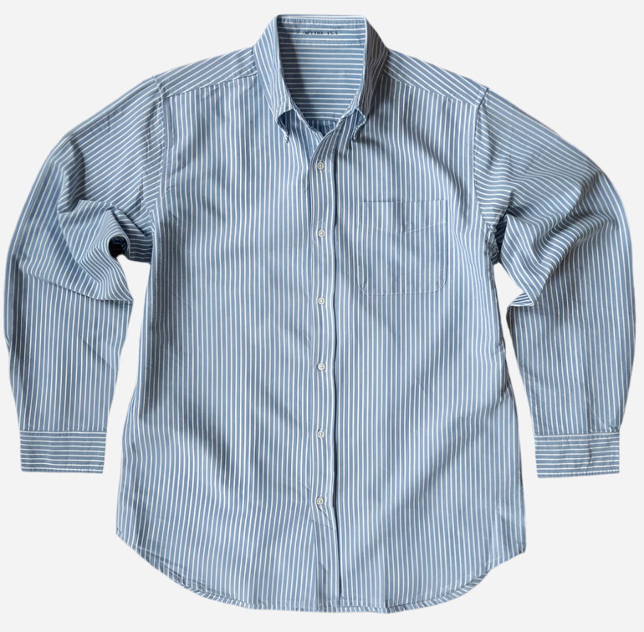 Oxford Cloth Button Down - Blue and White Stripe