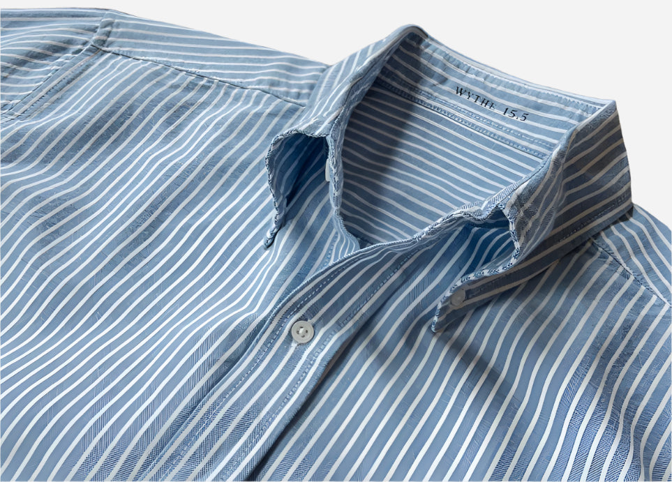 Oxford Cloth Button Down - Blue and White Stripe