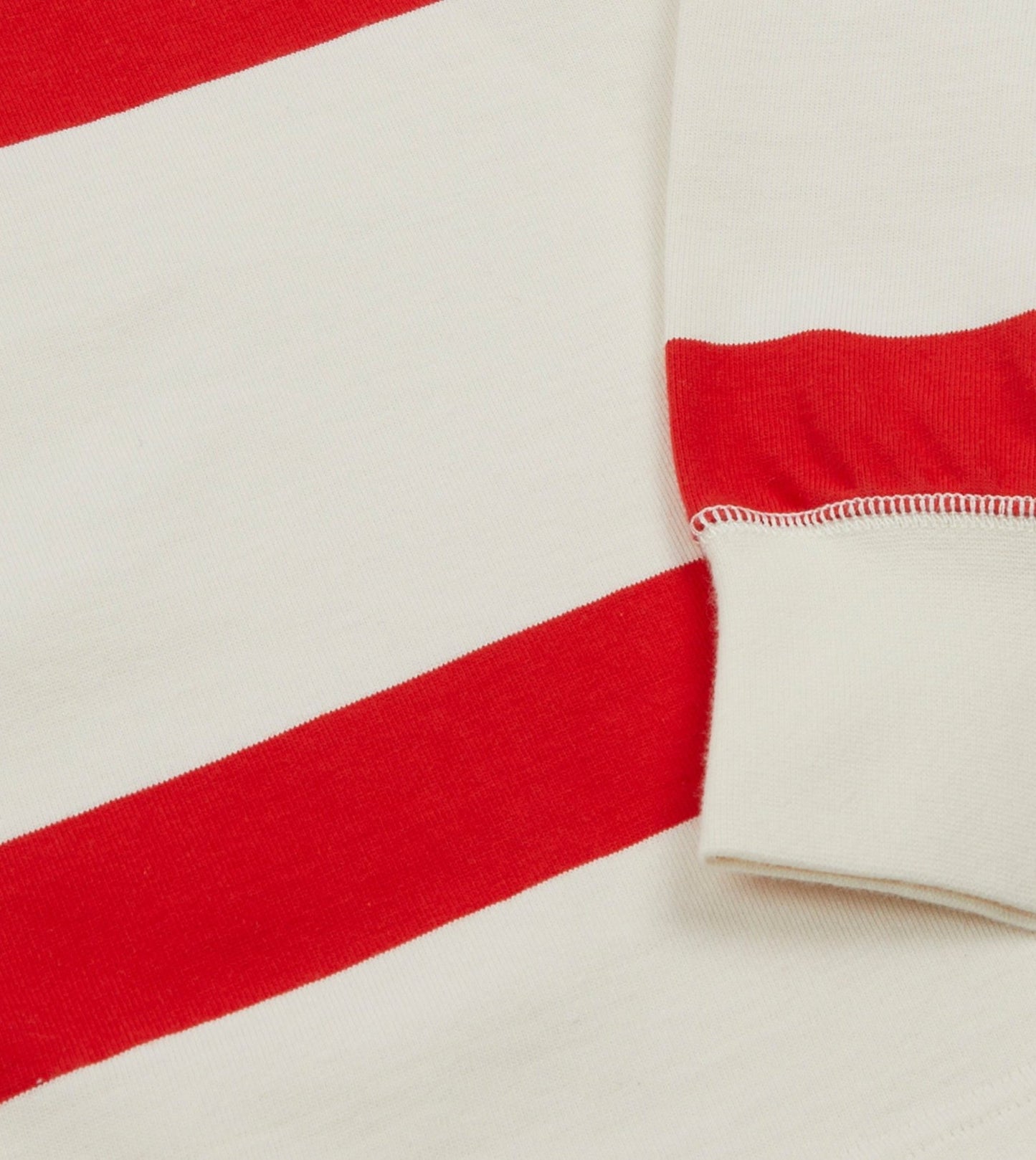 Rugby Shirt Long Sleeve - Red Stripes