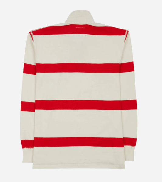 Rugby Shirt Long Sleeve - Red Stripes
