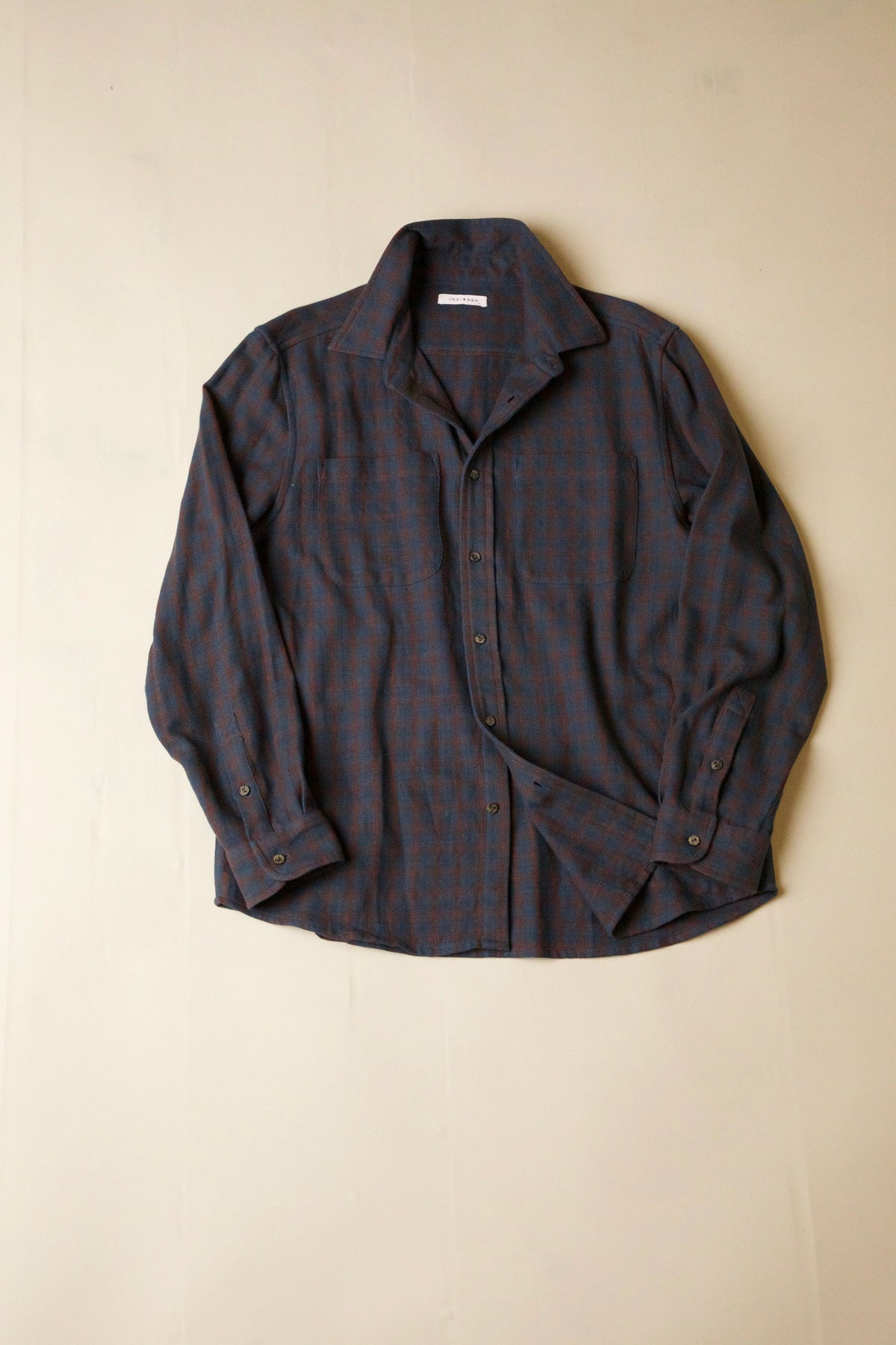 Rios Handwoven Workshirt - Indigo/Smoke/Madder