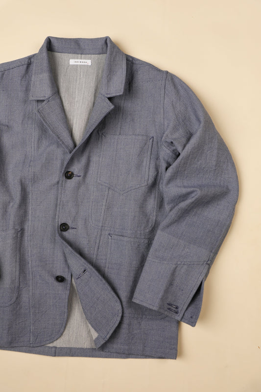Study Jacket - French Blue/Natural