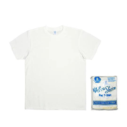 2PAC Short Sleeve Crew Neck Tee (2 Shirt Pac) - White