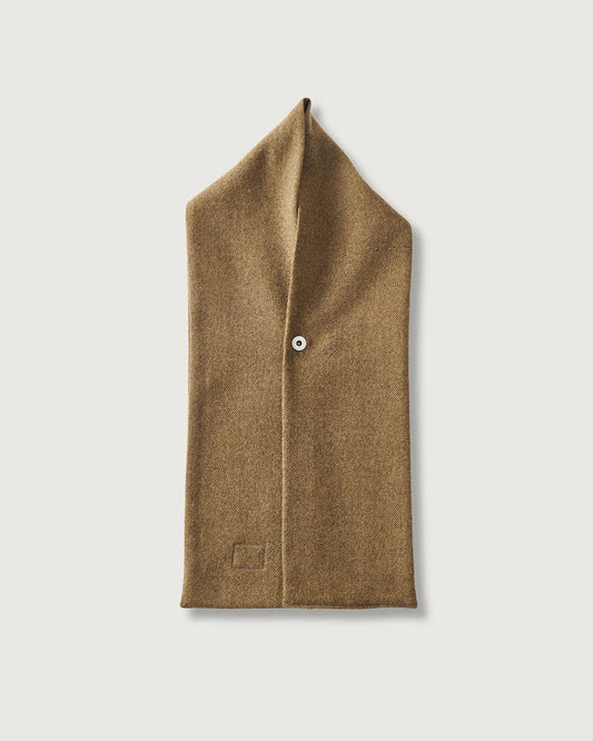 Scarf - Brown  Basket Weave