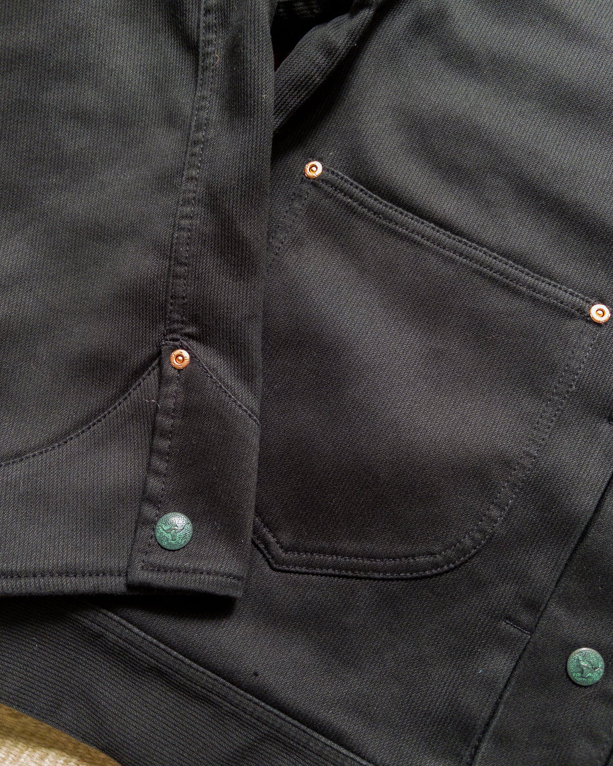 Bedford Cord Ranch Jacket - Black