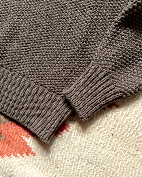Moss Stitch Collared Sweater
