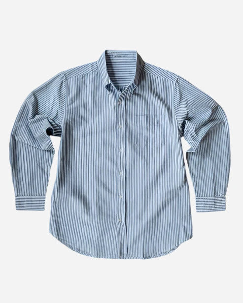 Oxford Cloth Button Down - Blue and White Stripe