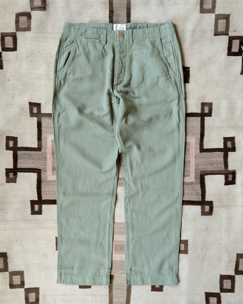Flat Front Chino - Faded Olive