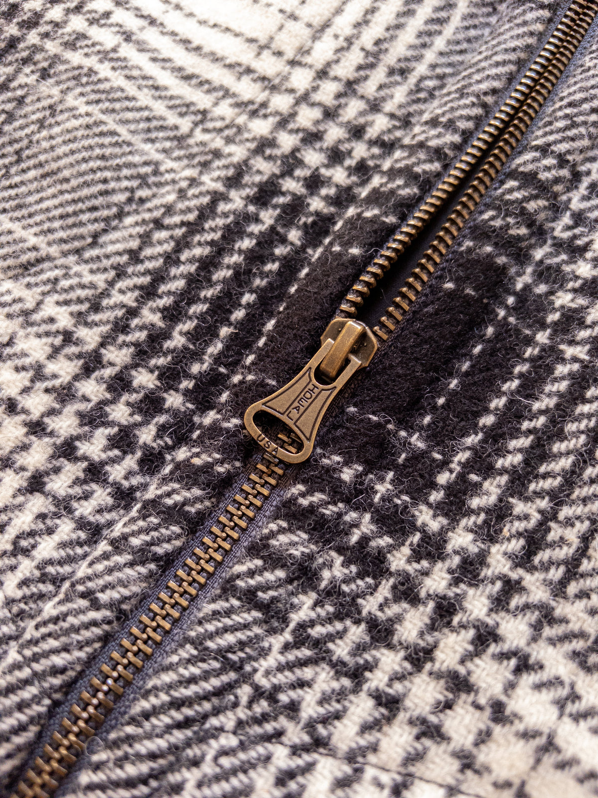 Donegal Shadow Plaid Tweed Magnolia Jacket - Black/Cream