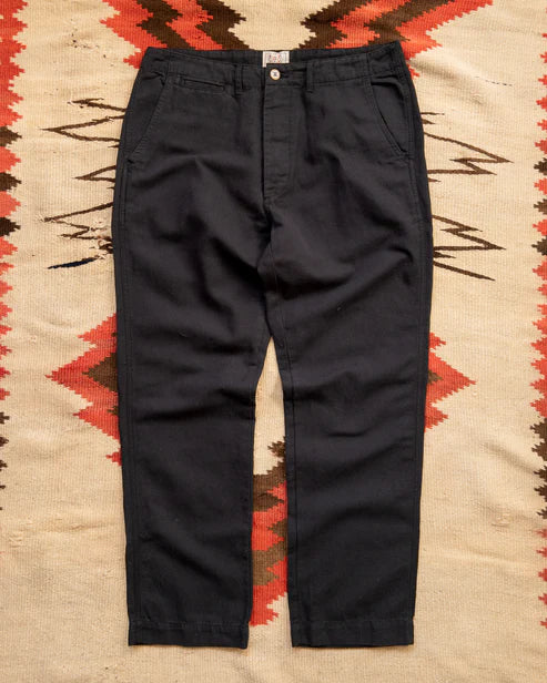 Flat Front Chino - Faded Black