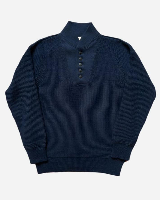 Alpaca Submariner Henley - Vintage Navy