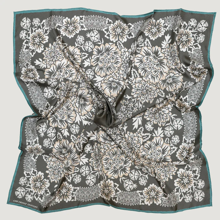 Silk Twill Scarf - Iron