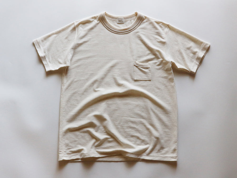 Loopwheeled Double Binder Tee - Ivory