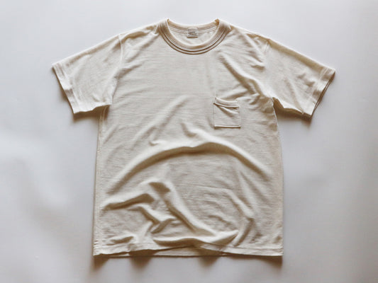 Loopwheeled Double Binder Tee - Ivory