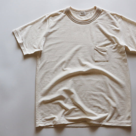 Loopwheeled Double Binder Tee - Ivory