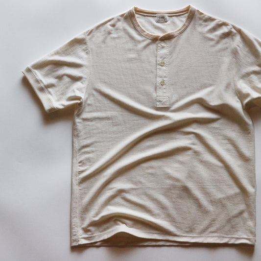 Loopwheeled Henley - Ivory