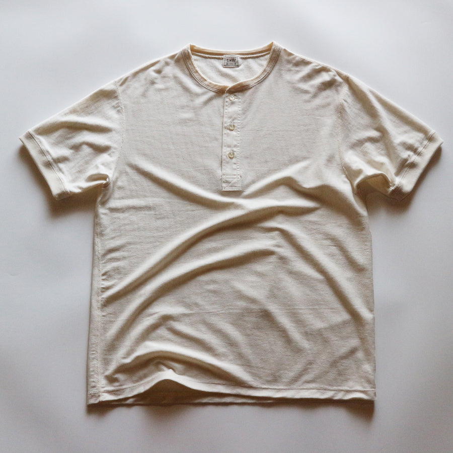 Loopwheeled Henley - Ivory