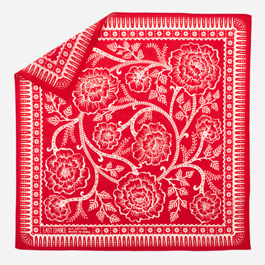 Cotton Ramble Bandana - Red Hot