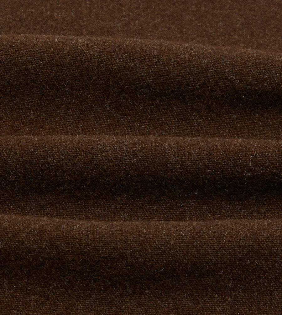 Shetland Wool Map Pocket Chore Jacket - Brown