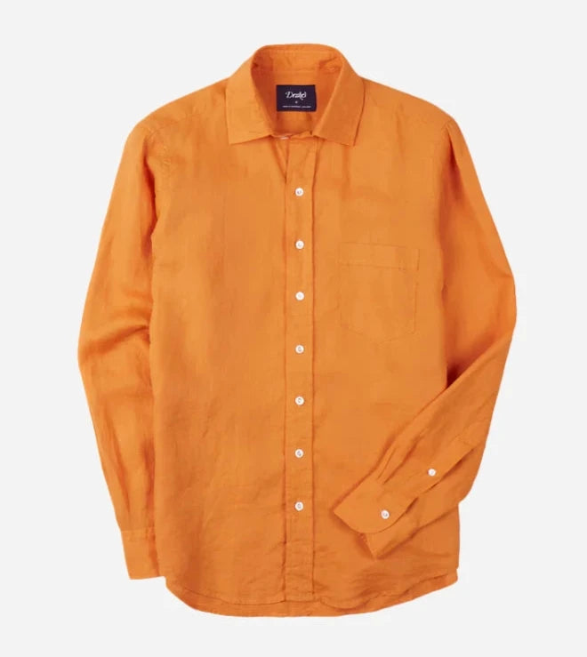 Linen Summer Shirt - Yellow