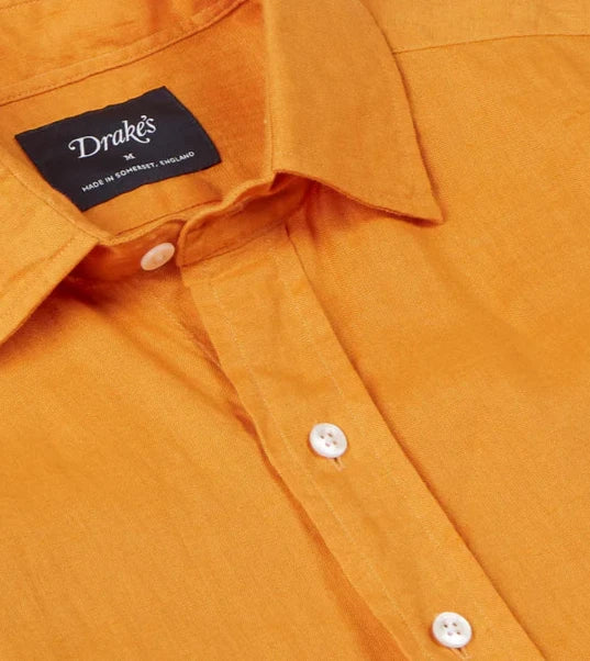 Linen Summer Shirt - Yellow