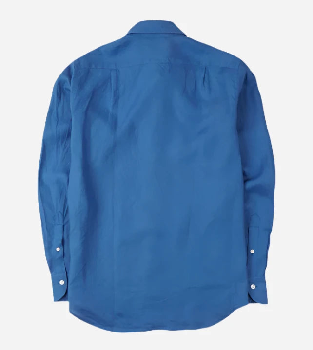 Linen Summer Shirt - Bright Navy